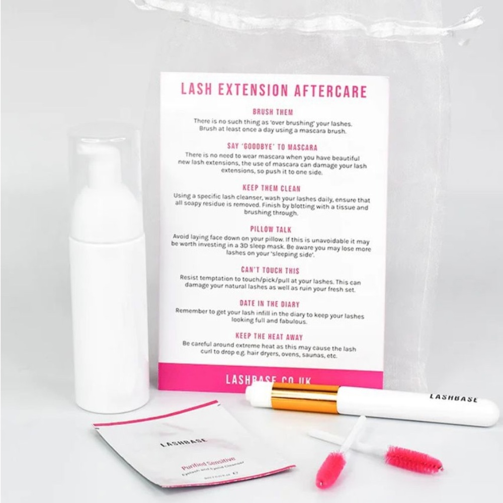 Lashbase 5 Pc. Eyelash Extension Aftercare Kit NIB